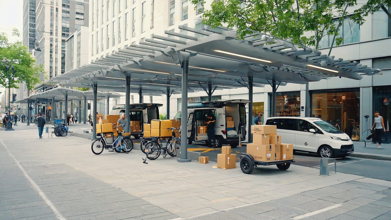 Dernier kilomètre : les microhubs deviennent une infrastructure urbaine